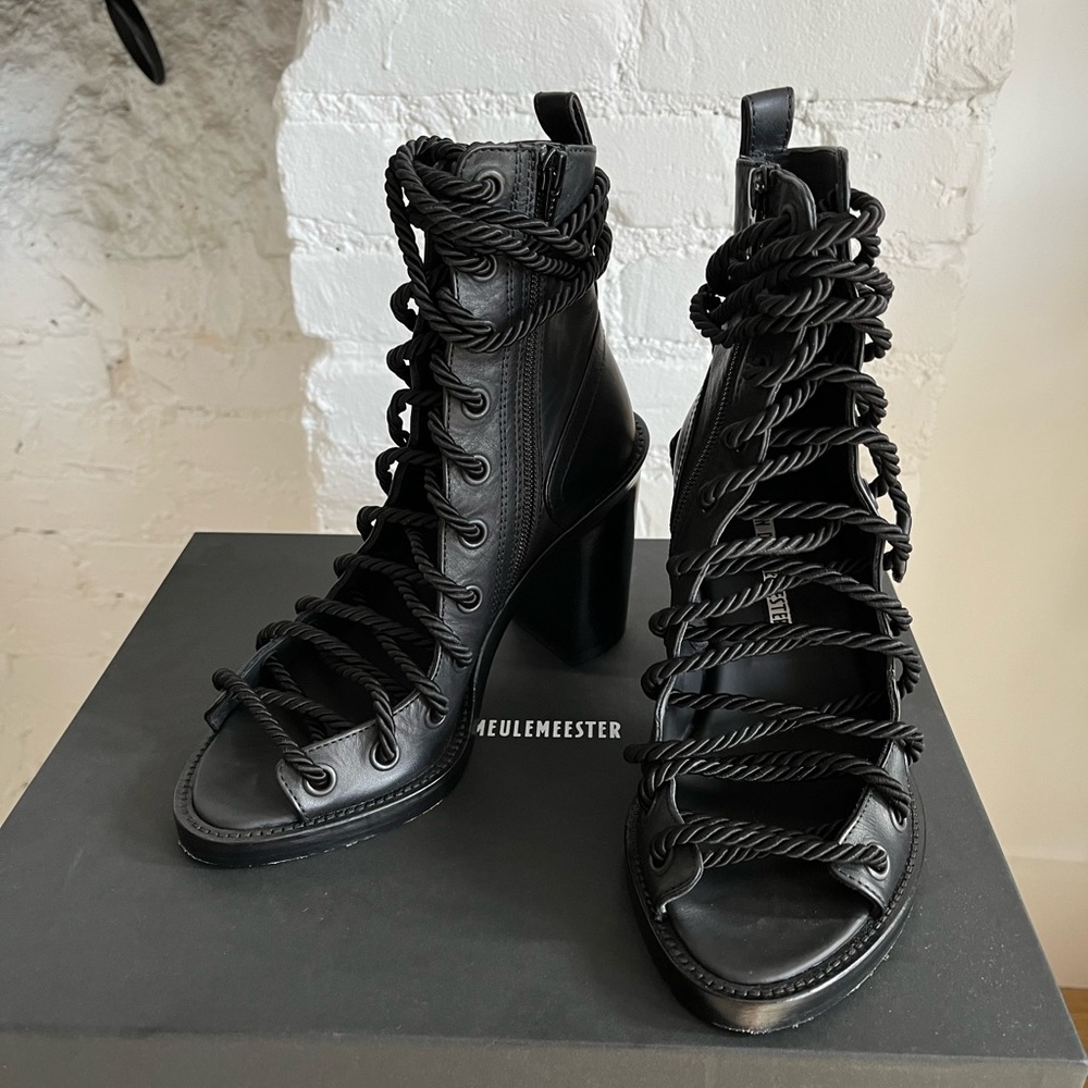 Ann Demeulemeester iconic lace-up gladiator sandals